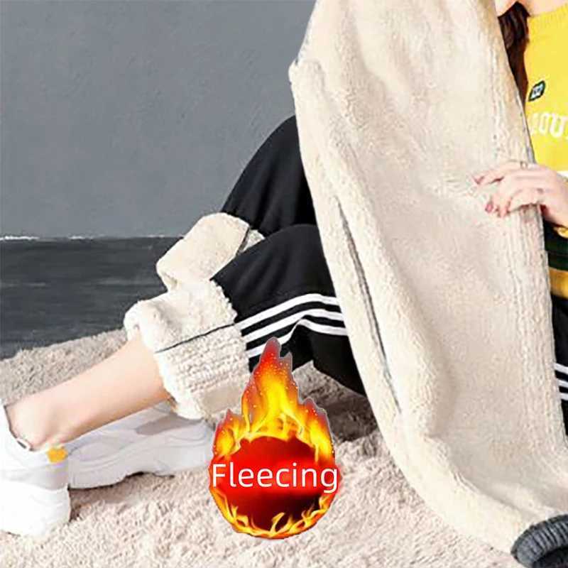2024 New Women Clothing Warm Winter Thicken Trousers Casual Sport Fleece Legging Fashion Thick PantsT251025