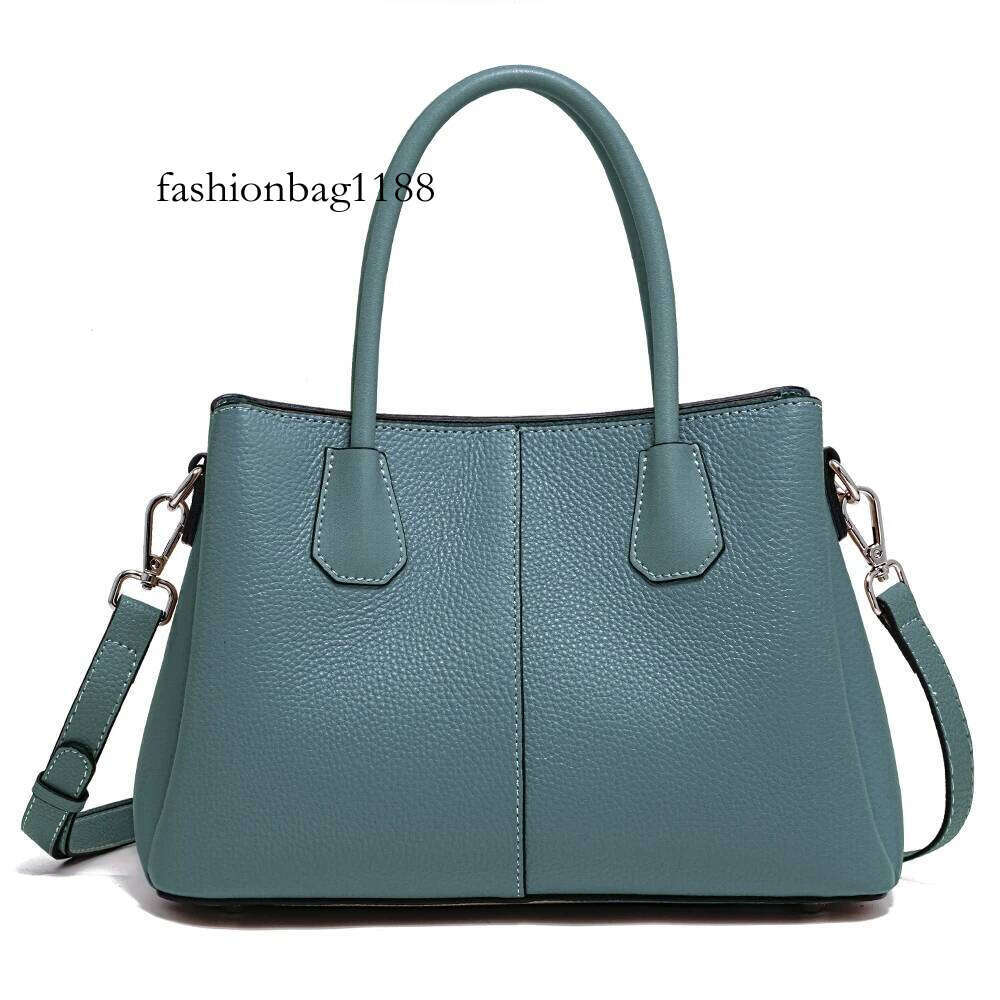 Zency Women's Genuine Leather Top-Handle Bag Noble White Crossbody with Three Compartments for Daily Work And Shopping