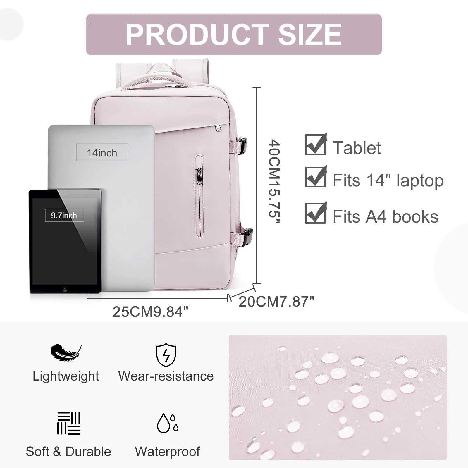 Womens Backpack Travel Suitcase Cabin Bag Aircraft Ryanair 40x20x25 Airplane Travel Bag Men Laotop Backpack Wizzair Carry On W251025