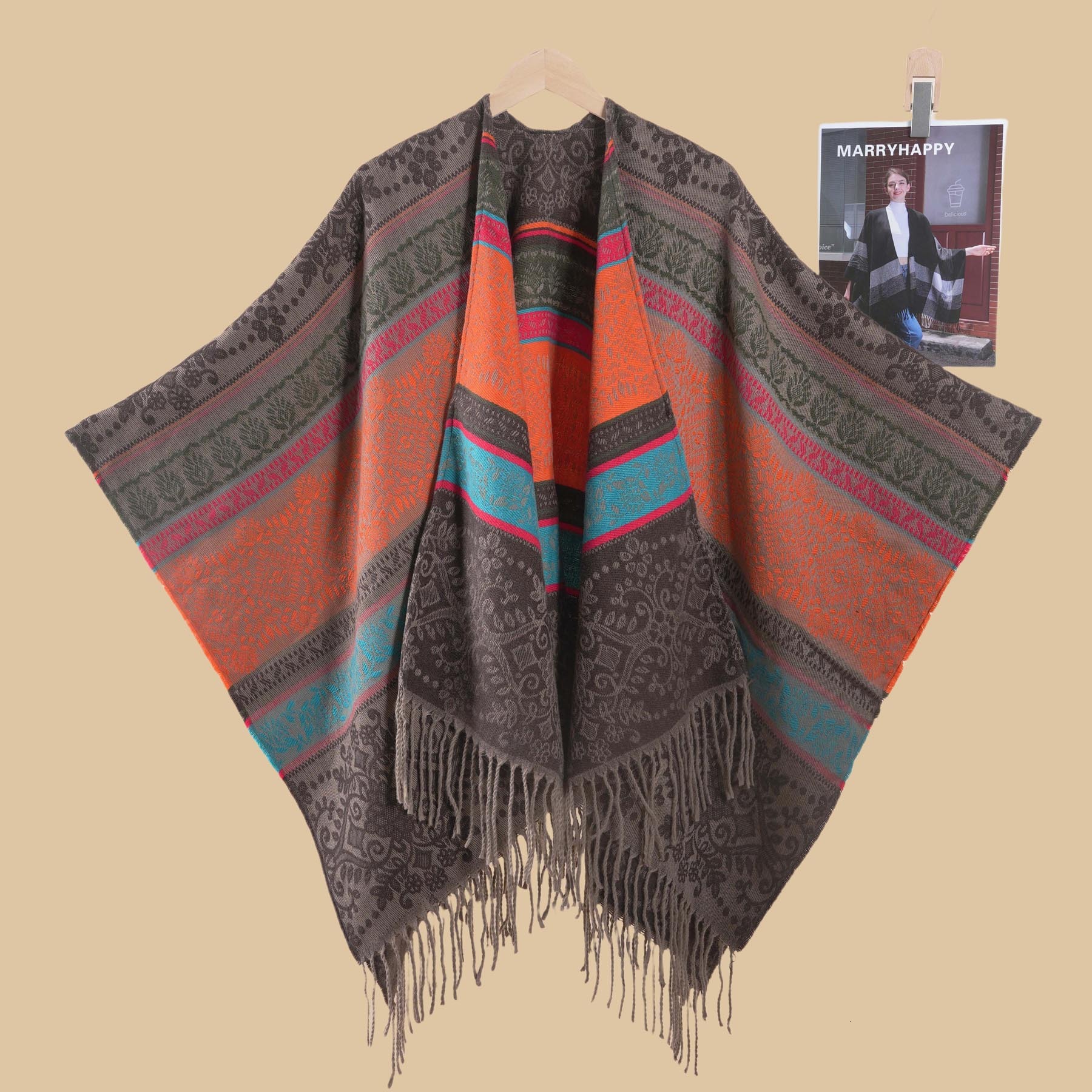 Travel Shawl for Women Qinghai Yunnan Travel Photography Atmosphere Cape Popular Cloak