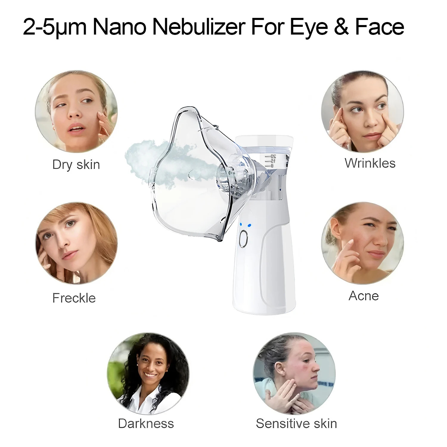 Sprayhead Nano Mist Sprayer Mini Handheld Hydrating Humidifier Skin Care Portable Facial Steamer Nebulizer 251023