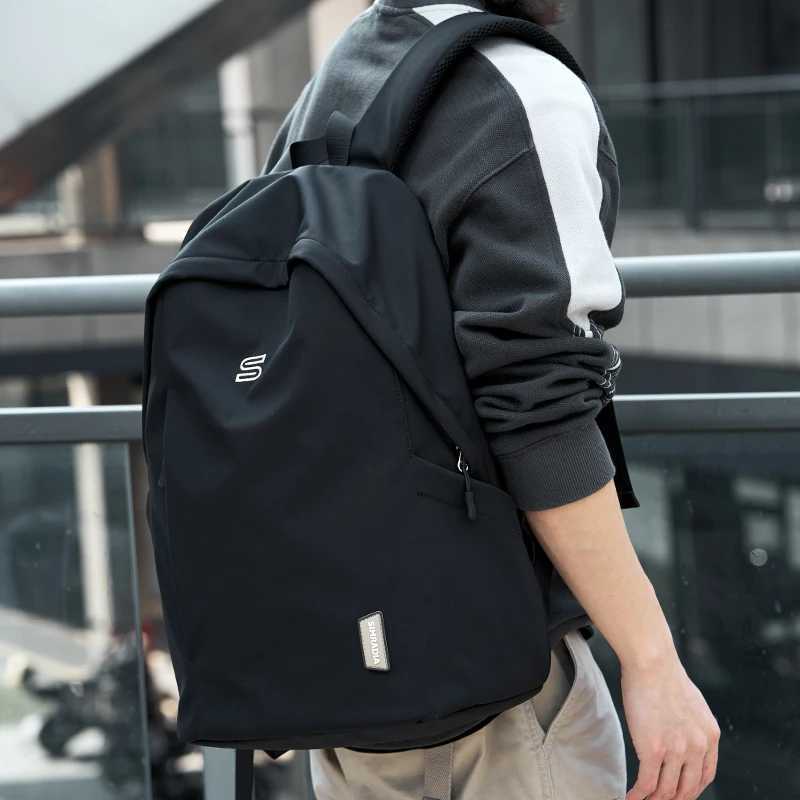 Ultra minimalist Lightweight Laptop Backpack Men Women Casual Waterproof Outdoor Travel Sport Rucksack Youth Teenage School Bag W251025