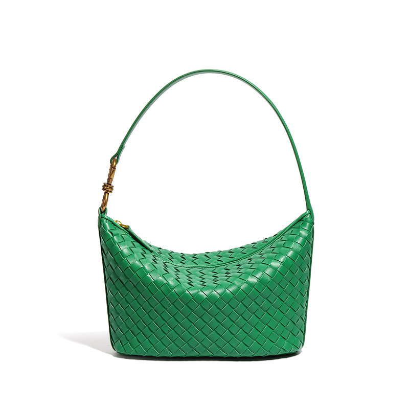 New Handheld Woven Niche High-end Versatile Underarm Dumpling Shoulder Commuting Stylish Handmade Bag