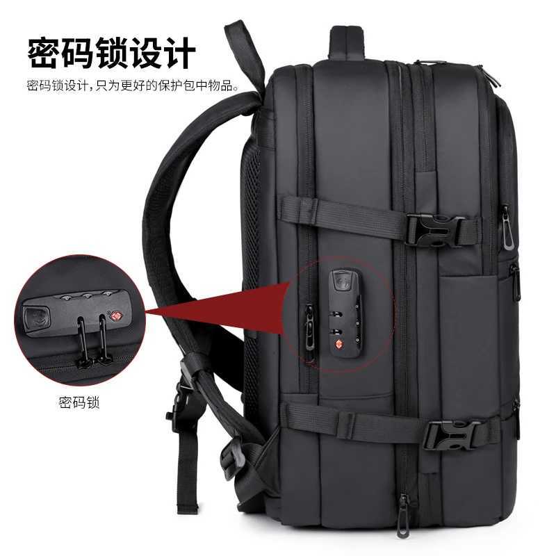 Mens Backpack Business Trip Backpack Large Capacity Expansion Multifunctional Vacuum Compression Travel Backpack for Men W251025