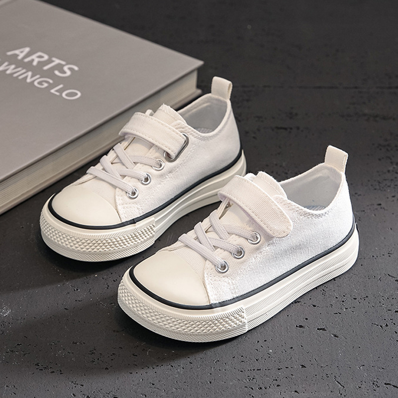 Kids Canvas Shoes Toddler Board Shoes Children Anti Slip Sneakers Happysteps Boys Girls School Canvas Cloth Shoes Sizes 20 - 37 US5C-US5Y H1187