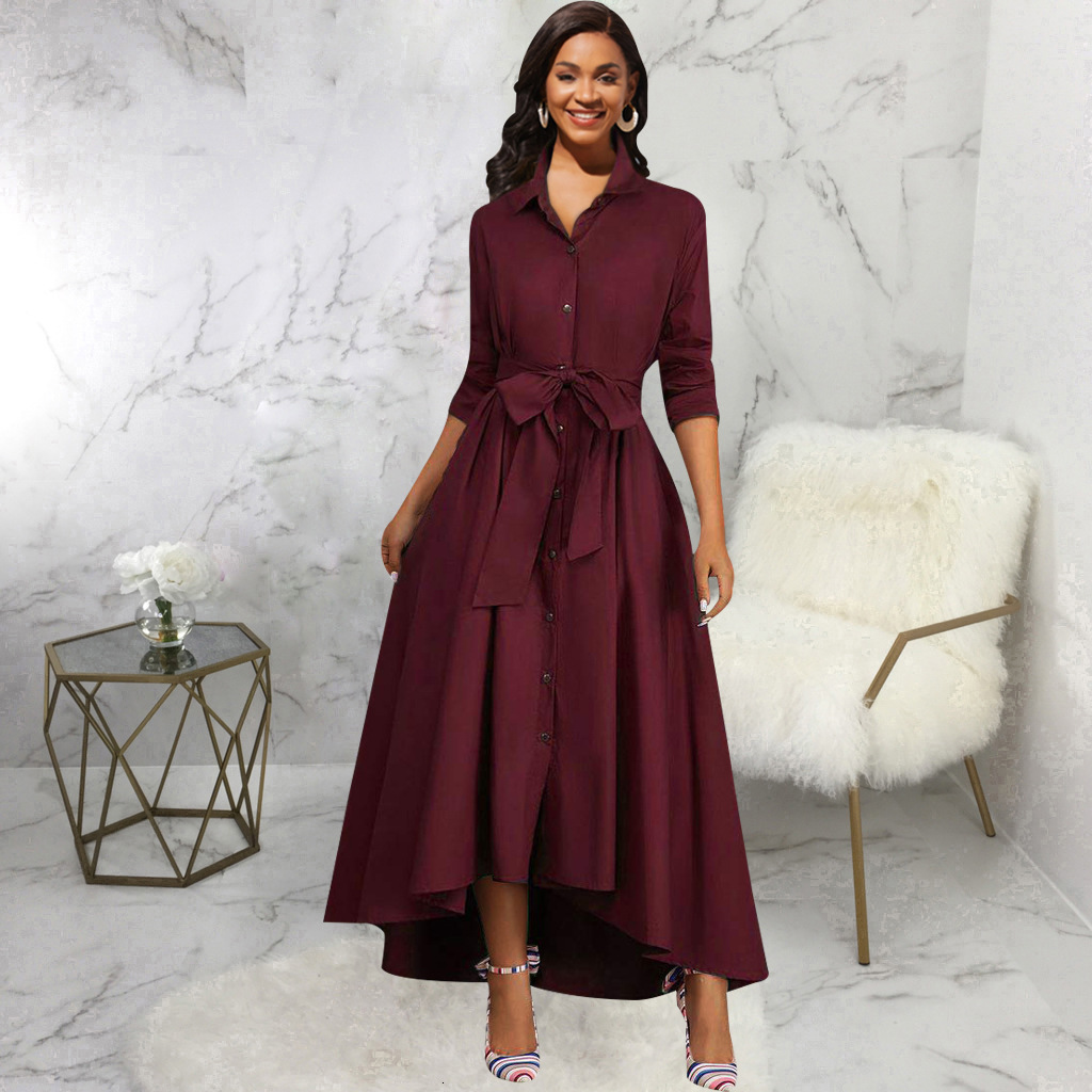 2025 New European and American Sexy Fashion Solid Color Long Sleeve White Collar Designer Women's Dress