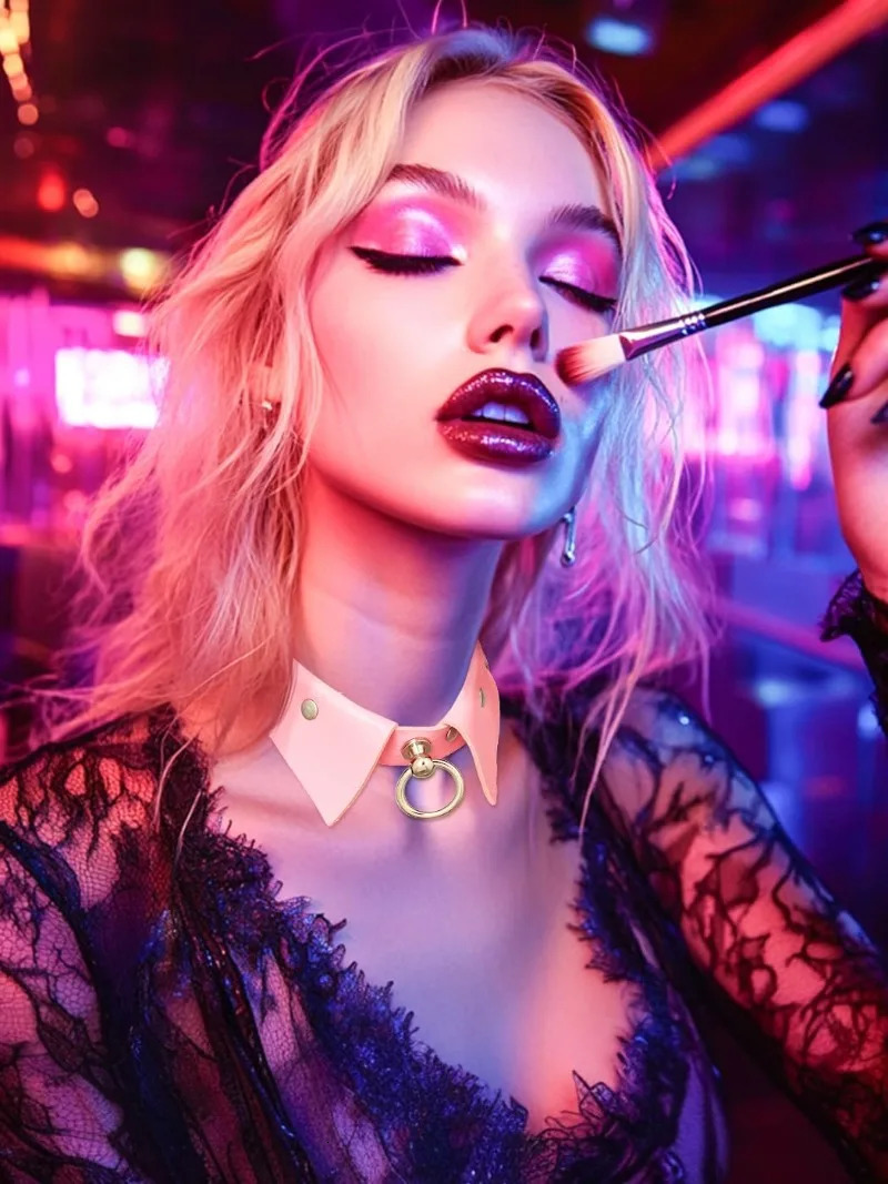 Gothic Leather Choker Necklaces Black Punk Nightclub Jewerly Accessories for Women Girlfriend 251023
