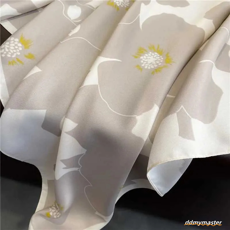 Elegant 90X90 Cm Silk Blend Scarf For Women | Versatile Square Head Wrap & Fashion Shawl Ddmymaster