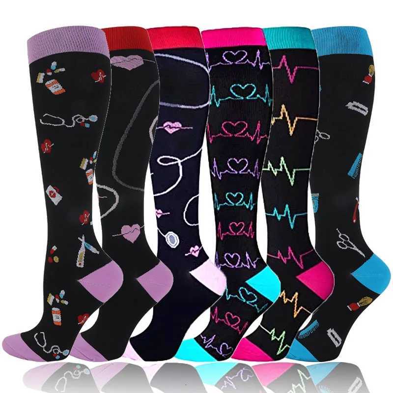 Compression Socks 2030 Mmhg Running Medical Varicose Veins Pregnancy Nursing Athletic Football Soccer Stockings Sport Socks Y251024