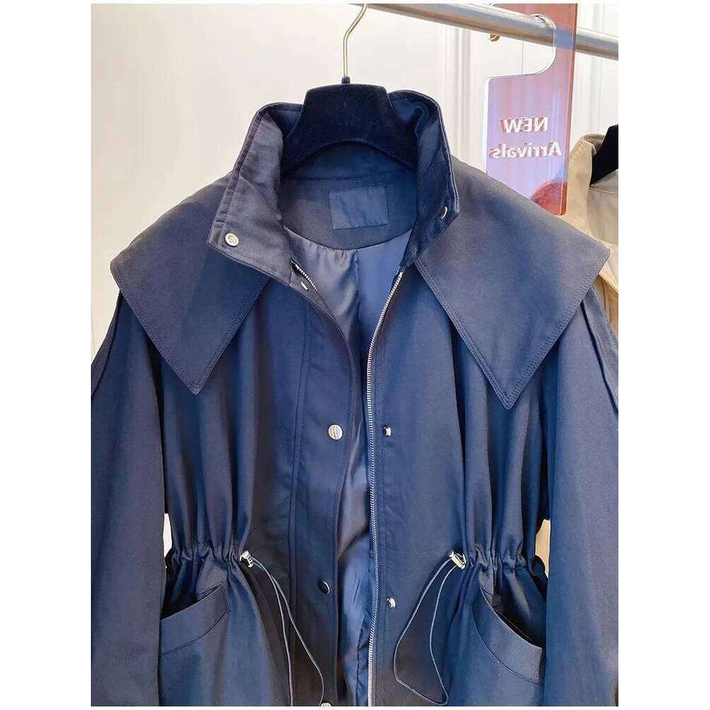 Long Sleeved Casual Trench Waist Party Design Jacket Chic Girls Short Comfortable Fashion Korean Vintage Tops For Women