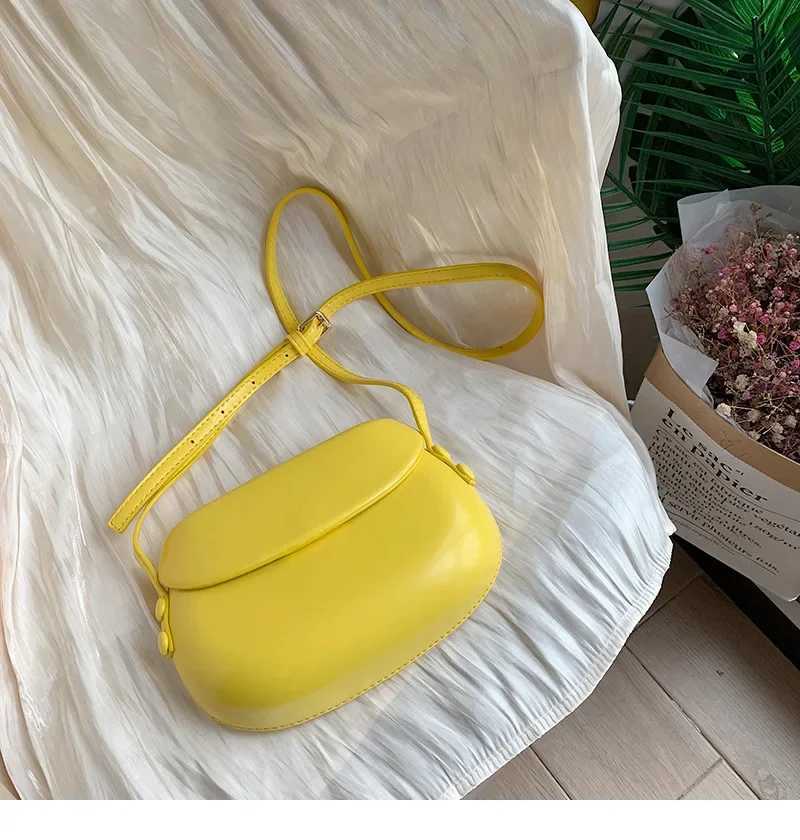 Candy Color Women Saddle Shoulder Bag Portable Female Clutch Purse Handbags Crossbody Bag Fashion Ladies Small Messenger Bags Z251024