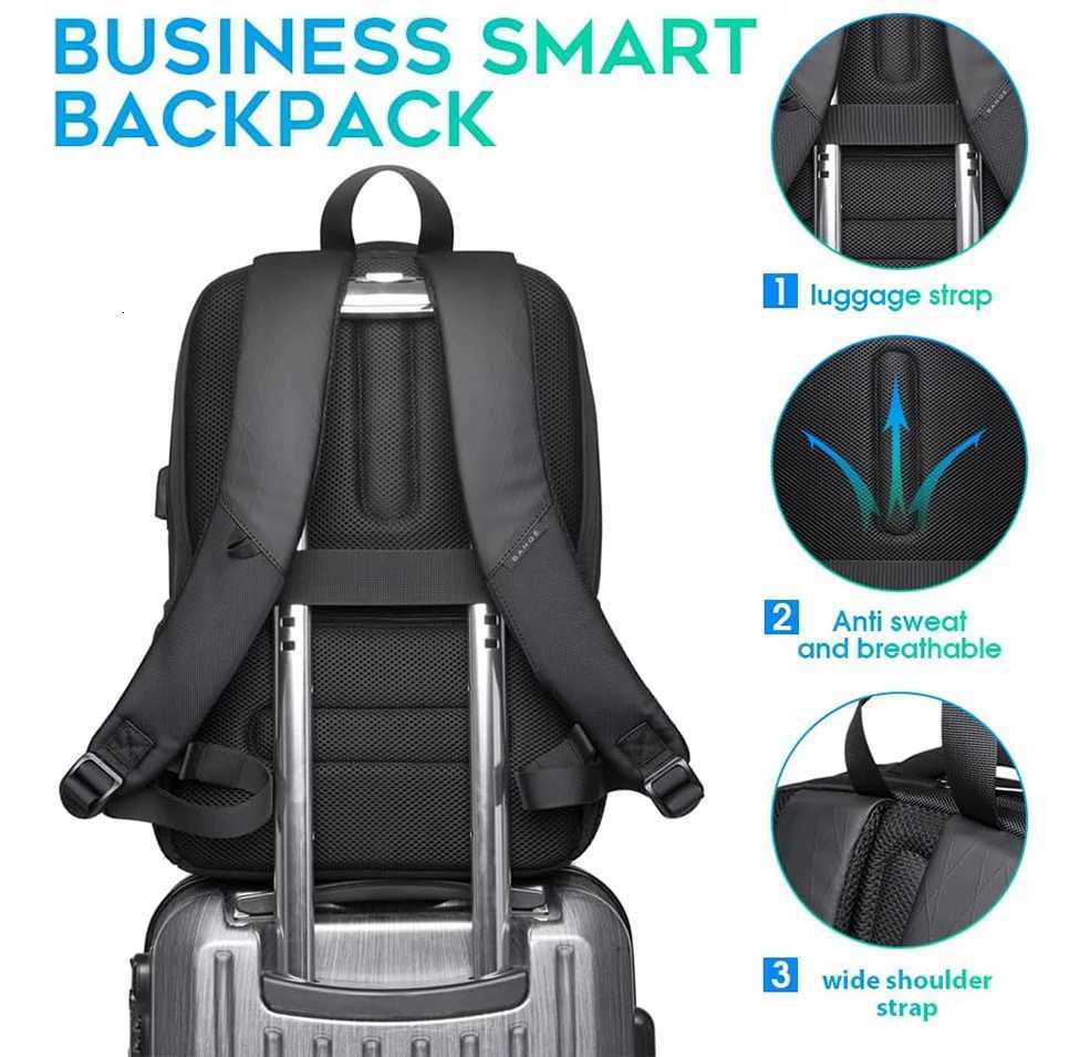 BANGE Sling Travel Laptop Backpack Fits 156 Inch Laptop for Men and Women Waterproof with Side Mesh Pocket USB Charging Port W251025
