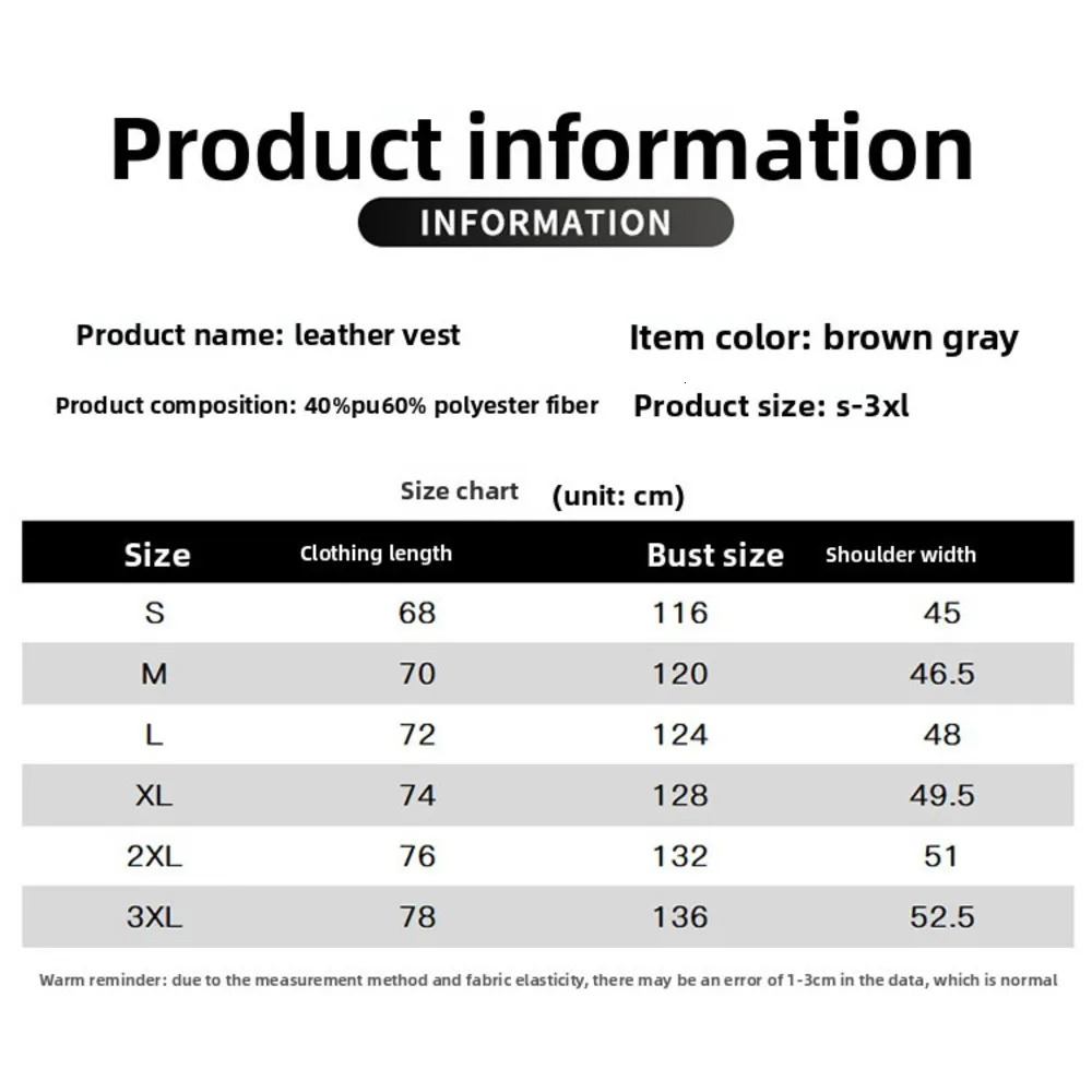 Mens Fleece Liner Fur Leather Jacket Men Sleeveless Winter Windproof Coat Man Vintage Style Thermal Male Clothes Stand Neck 4XL 251020