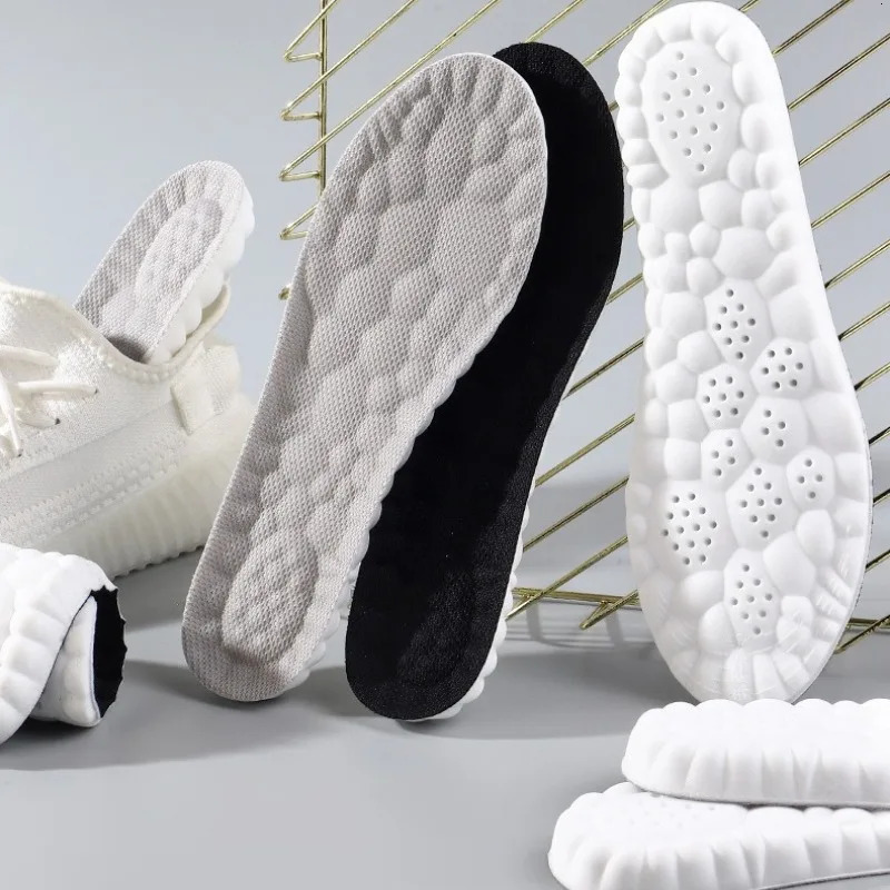1Pair 4D Cloud Technology High Elasticity Sports Deodorant Insoles for Shoes PU Sole Breathe for Feet Men Running Insole251020