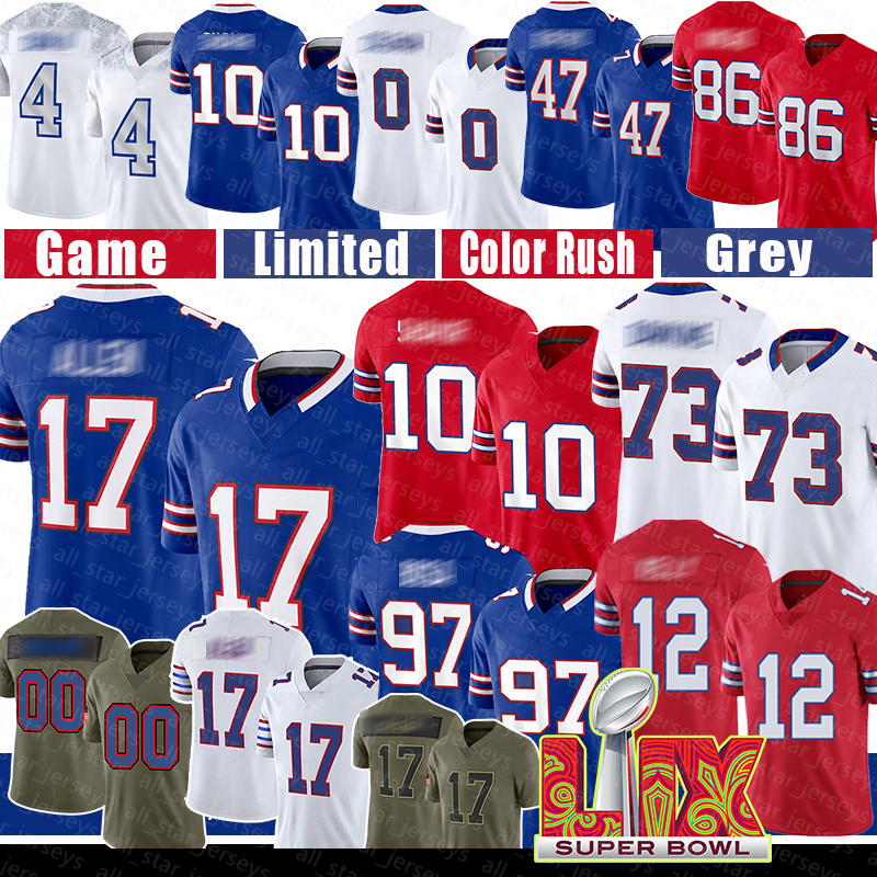 Dion Dawkins Football Jerseys Man Josh Allen Khalil Shakir Christian Benford Keon Coleman James Cook 12 Jim Joey Bosa Dalton Kincaid Greg Rousseau Dawson Knox