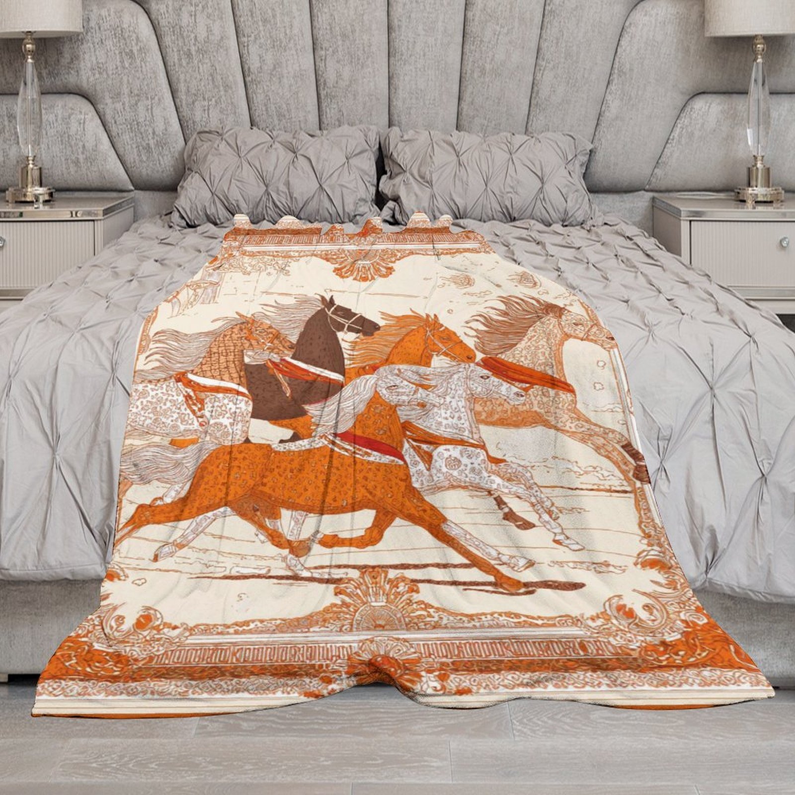 H Designer Horse blanket blanket throw cashmere vibration blanket copert Home Travel Throw Summer Air Conditioner Beach home bedding blankets throws H