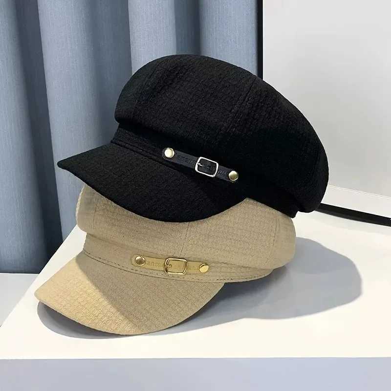 Wens New British Wind Face Small Octagon Hat Wens Beret Hat Korean Fashion Y251025