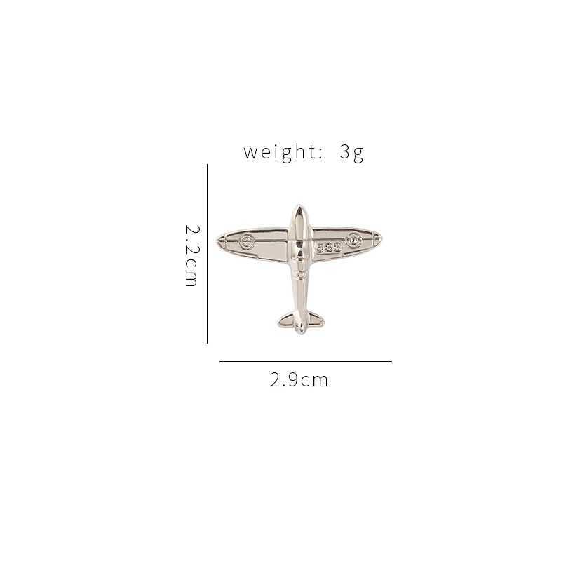 Metal Airplane Enamel Pins Gold Silver Brooch Backpack Lapel Badge Aircraft Jewelry for Kids J251115