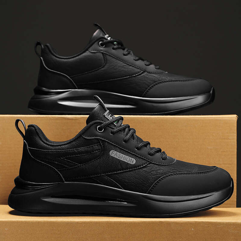 Labor Protection Autumn Construction Site Non-Slip Wear-Resistant Leather Waterproof Office Work Men's Sports Casual Trendy Shoes