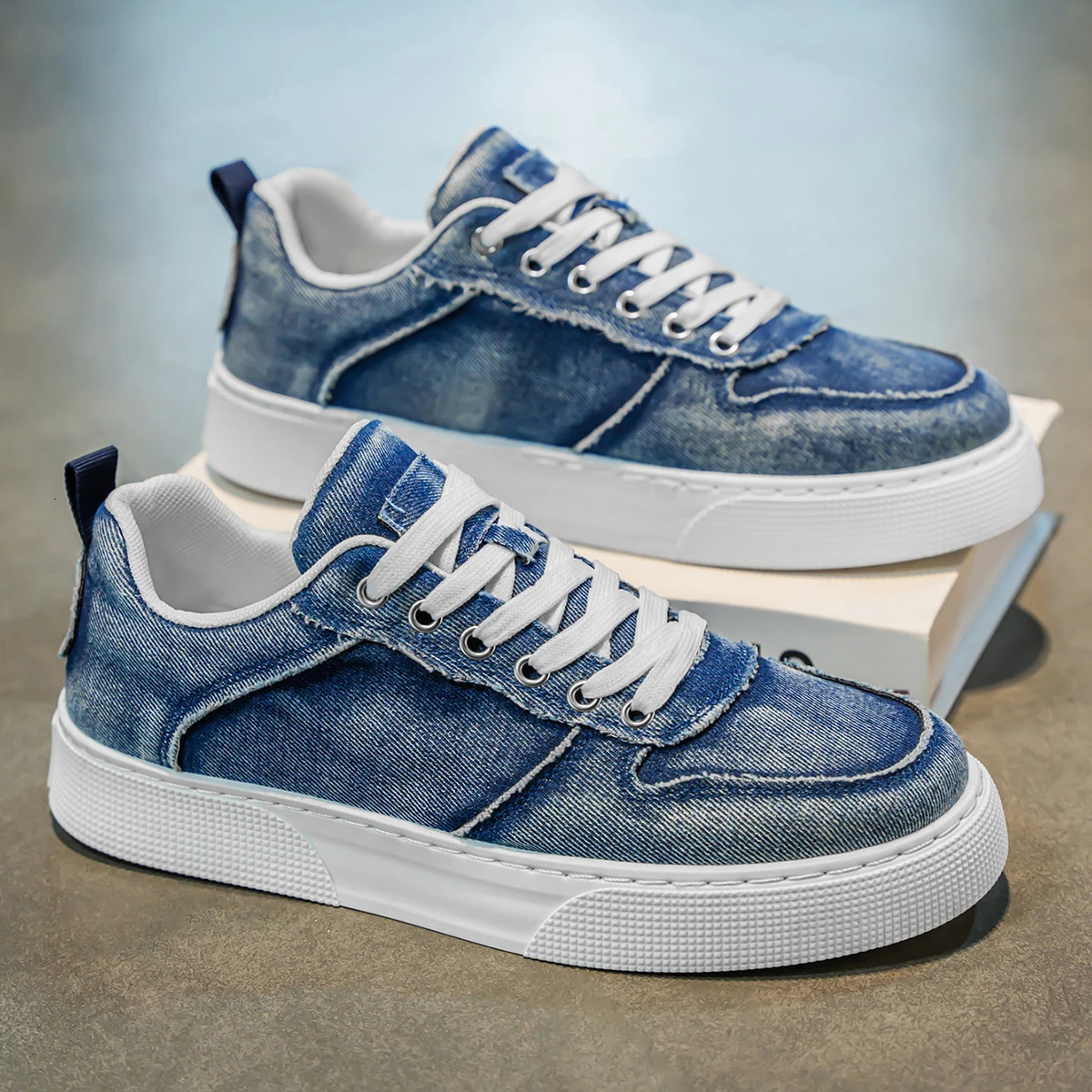 mens casual sneakers trendy versatile fashionable durable skateboarding shoes canvas shoes large size mens sho 251023