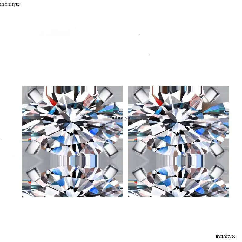 Fine Jewelry Women's Minimalist 0.5Ct/1Ct/2ct Oval Cut Dia S Sterling Sier VVs1 Moissanite Earrings