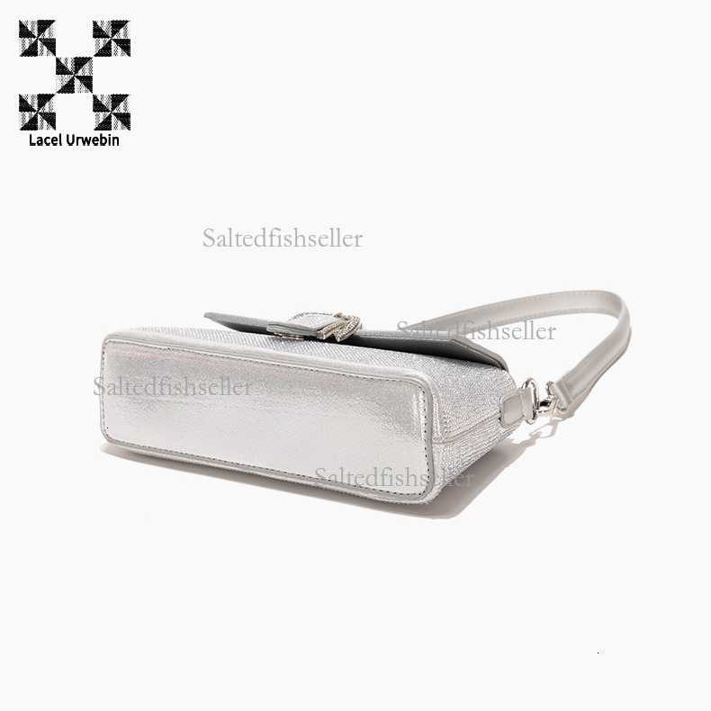 Lacel Urwebin Designer Luxury Water Diamond Underarm Shoulder Bag Urban Simple And Versatile Shoulder Strap Bag Fashion Trendy Brand Banquet Bag