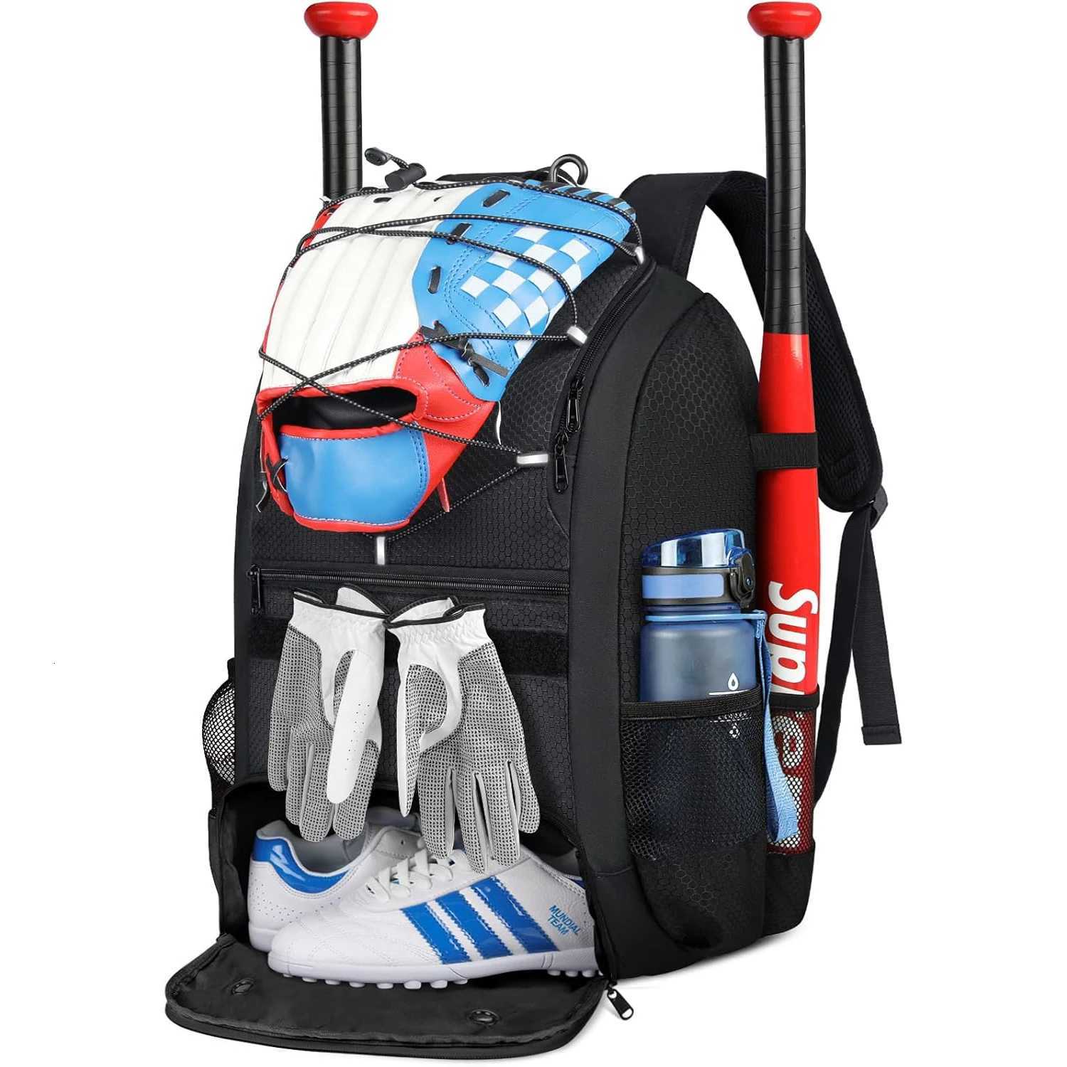 Large capacity Baseball Backpack Lightweight Softball Bat Backpack with Shoe Compartment Softball Bat Bag Softball Equipment W251025