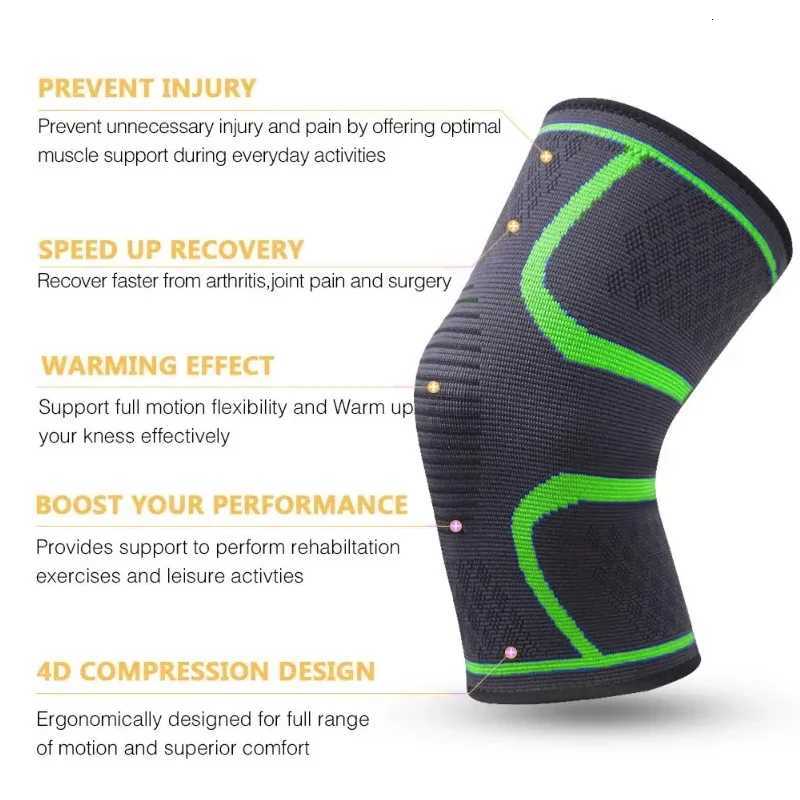 1PC Fitness Running Cycling Knee Support Braces Elastic Nylon Sport Compression Knee Pad Sleeve for Basketball Volleyball Y251024