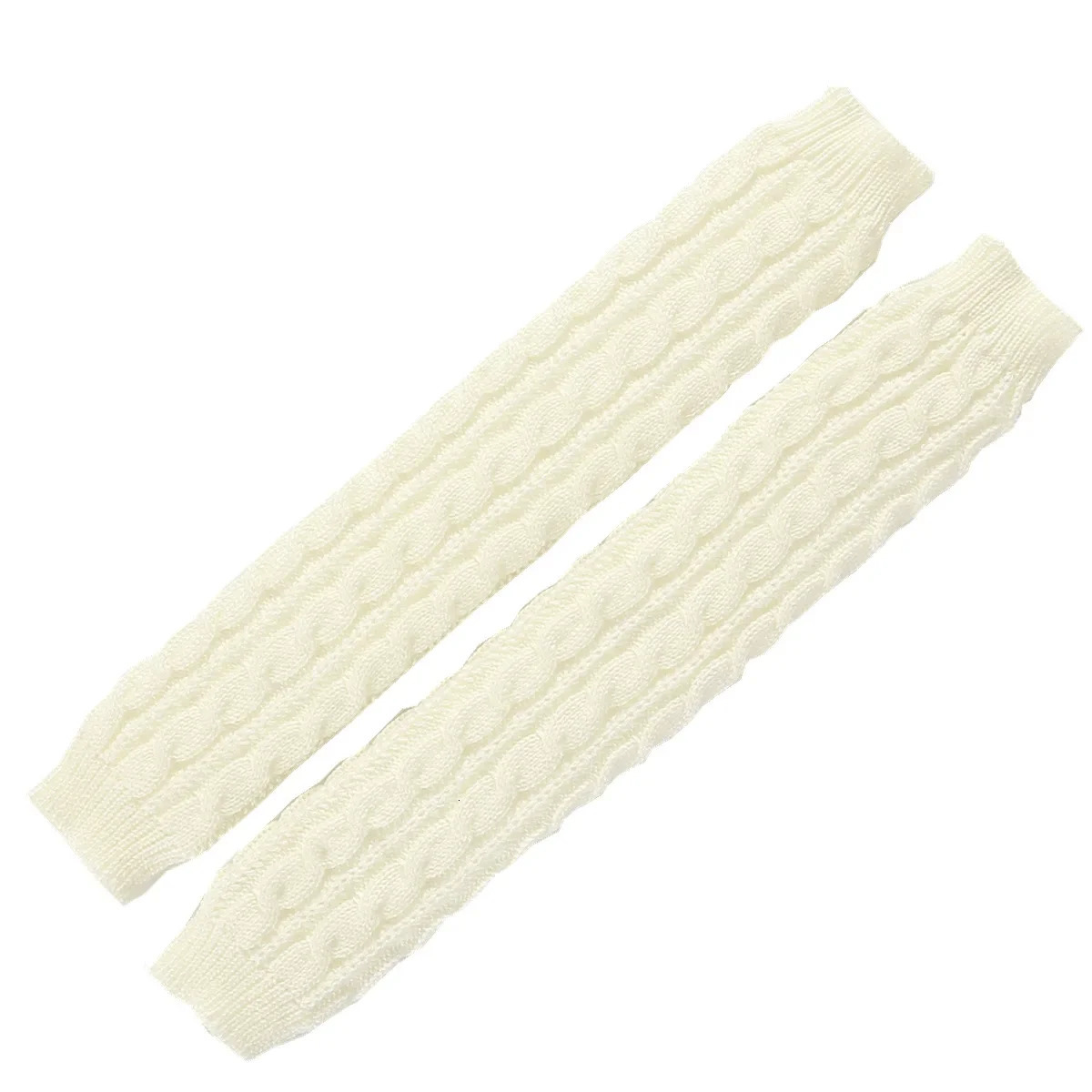 Womens Autumn Winter Woolen Fingerless Gloves Long Knitting Warm Cover Arm Warmers Sleeve for Women 251021