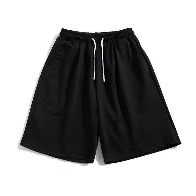 Summer New Y2K Solid Color Cotton Loose Mens Sports Pants Shorts Street Wear Simple Drawstring Straight shorts for menXJ251025
