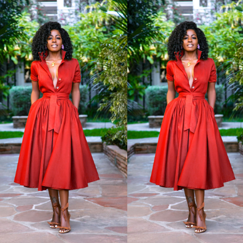 African fashion designer with belt, multi-color cardigan, women's new mid sleeved slim fit dress