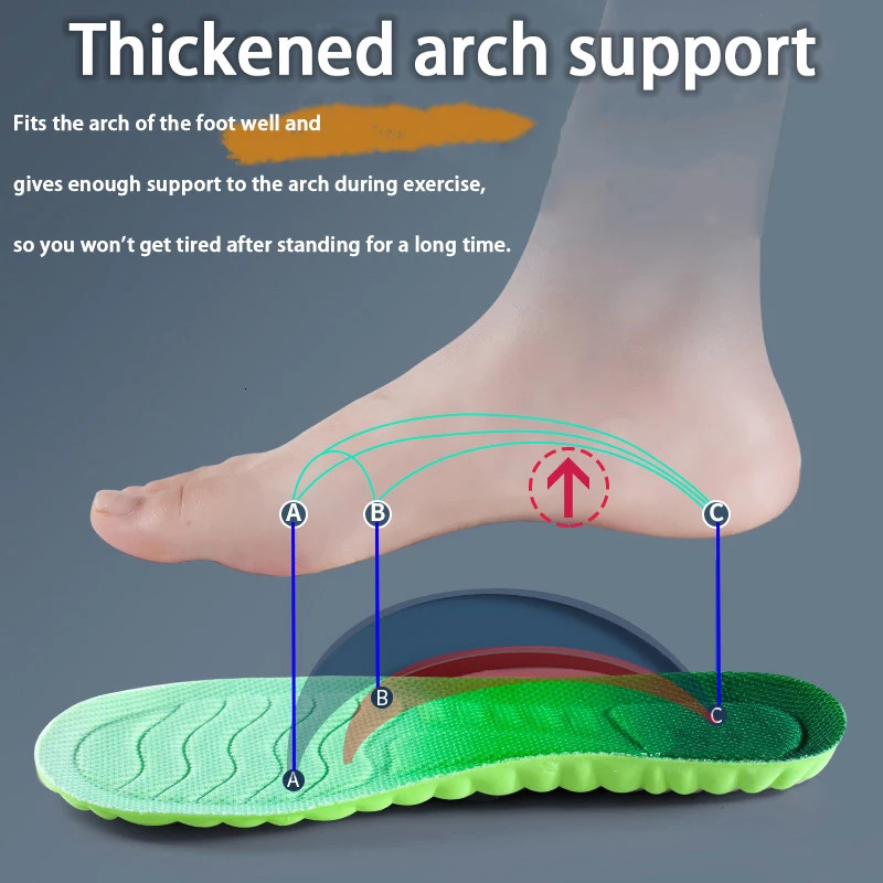 1 pair elasticity sports insoles Wormwood antiodour Breathable comfortable soft insoles sneakers Shockabsorbing insoles251020