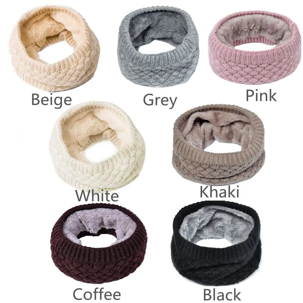 Solid Color Thick Outdoor Sports Neck Gaiters Snood Neck Warmer Autumn Winter Thermal Knitted Scarf Neckerchief 251020