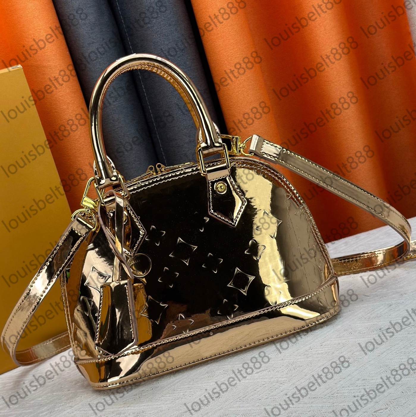 Silver golden Shell Bag mirror surface Monogram designer handbags sale Women Luxury Version Bags Handbag Shoulder Bags Crossbody Bag Makeup Bags Wallet