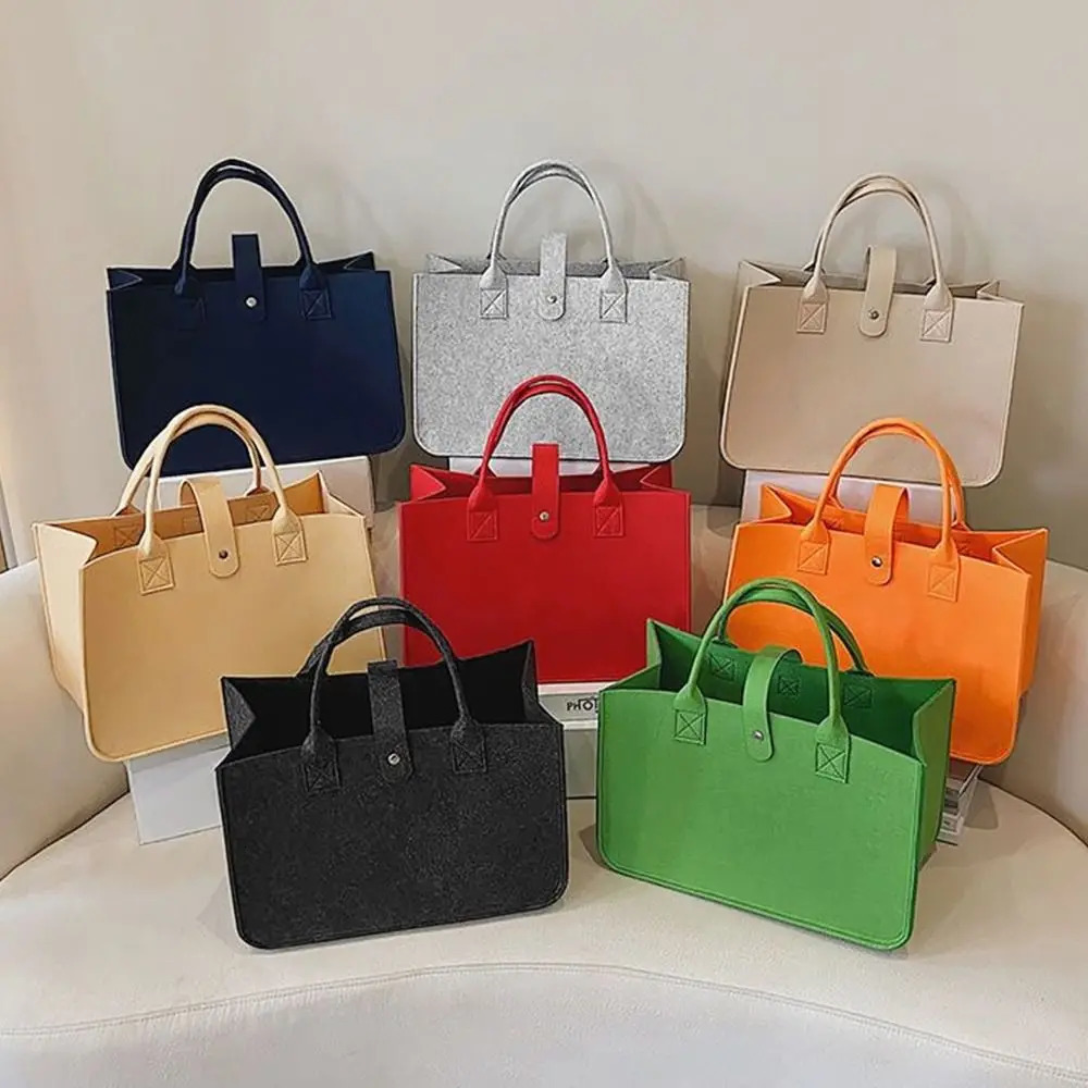 Portable Large Capacity Mummy Bag Women Felt Shoulder Simple Solid Color Messenger Handbag Travel Casual Crossbody Bags 251018