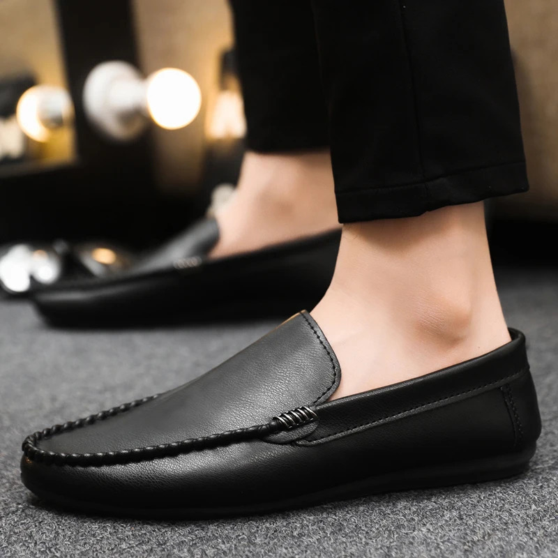 Genuine Leather Breathable Slip on Men Driving Shoes Italian Men Loafers Men Casual Shoes Moccasins Chaussure Homme 251023