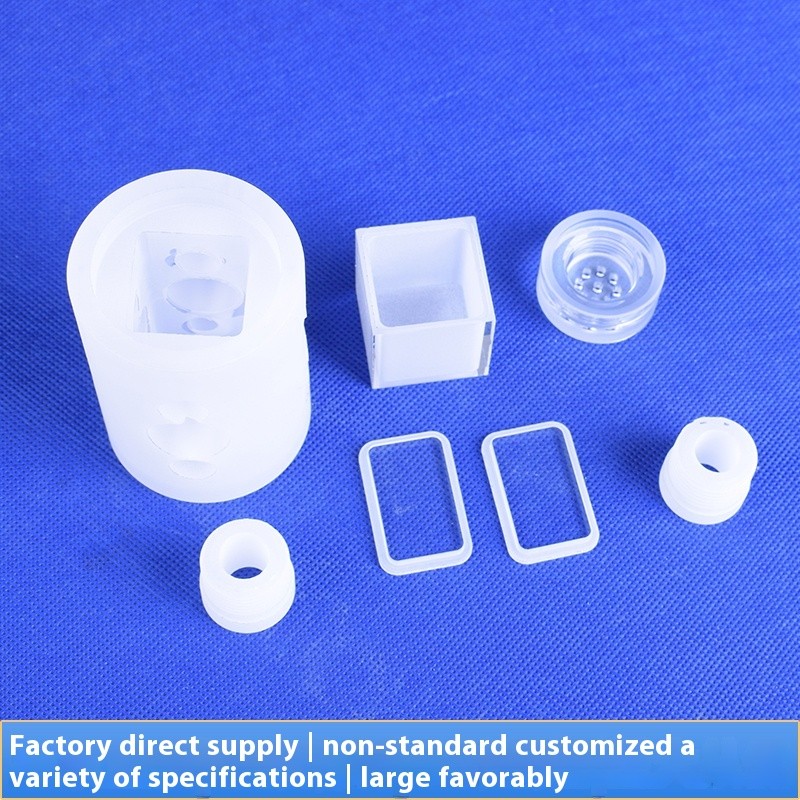 Laboratory High Temperature and Corrosion Resistant sealed Quartz Threaded Instrument Quartz Tube Customized laboratory instruments of all kinds