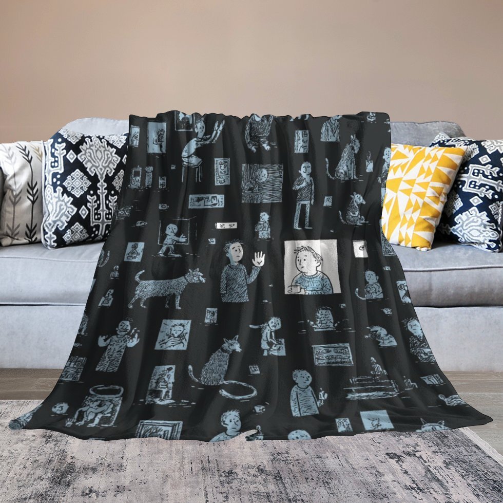 Designer Blackboard blanket blanket throw cashmere vibration blanket copert Home Travel Throw Summer Air Conditioner Beach home bedding blankets throw