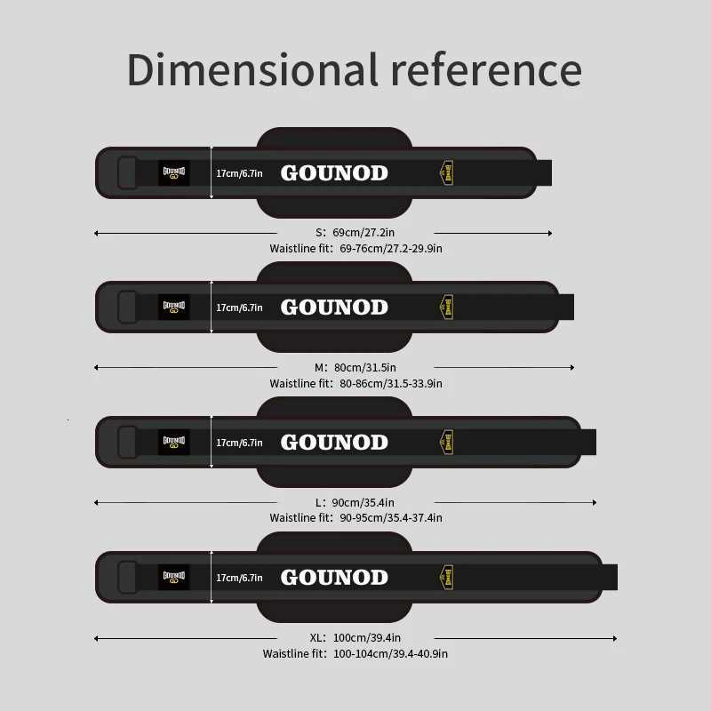 1Pc GOUNOD Gym Weightlifting Belt Adjustable Waist Back Support Squat Dumbbell Barbell Deadlifts Training Fitness Y251025