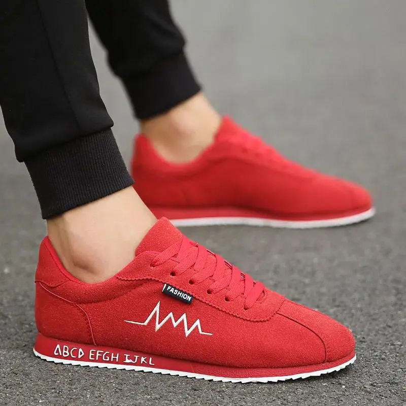 Men Shoes Tenis Masculino Youth Red Black Loafers Summer Breathable Men Casual Shoes Soft Comfortable Fashion Flat Sneakers 251023