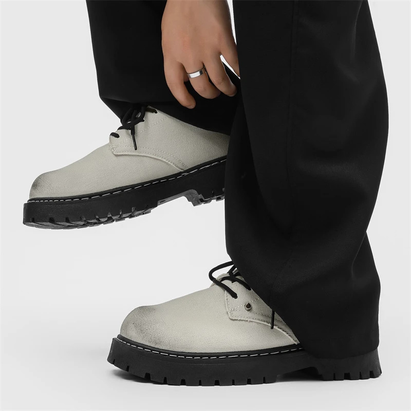 Board Shoes Breathable Style Outdoor Walking Young Handsome Shoes Versatile Daily 3946 Thick Soled Casual Mens Shoes 251023