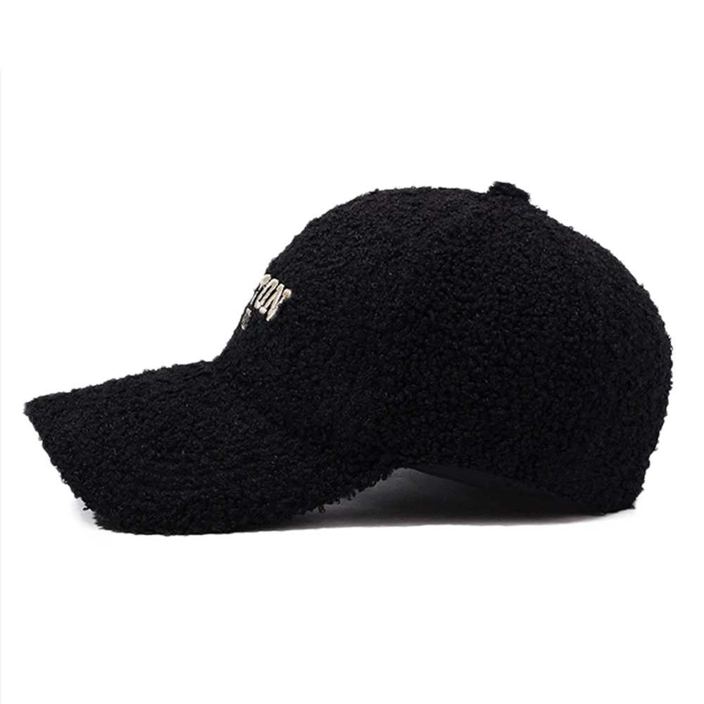 FS Winter Warm Baseball Cap For Men Plush Women Hats Letter Embroidery Face Caps Thicken Windproof Trucker Hat Bone Masculino 251023