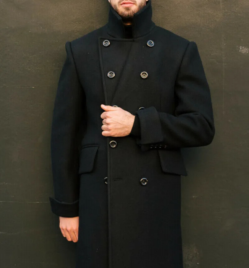 Men Long Coat Double Breasted TailorMade Woolen Blend Winter Warm Overcoat Tailored Blazer Men Suits 251023