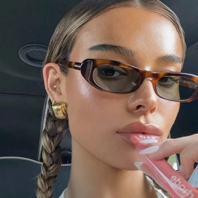 4pcs Small Frame Oval Irregular Sunglasses Women Multi Color Frame Sunglasses Punk Hip Hop Shades UV400 251023