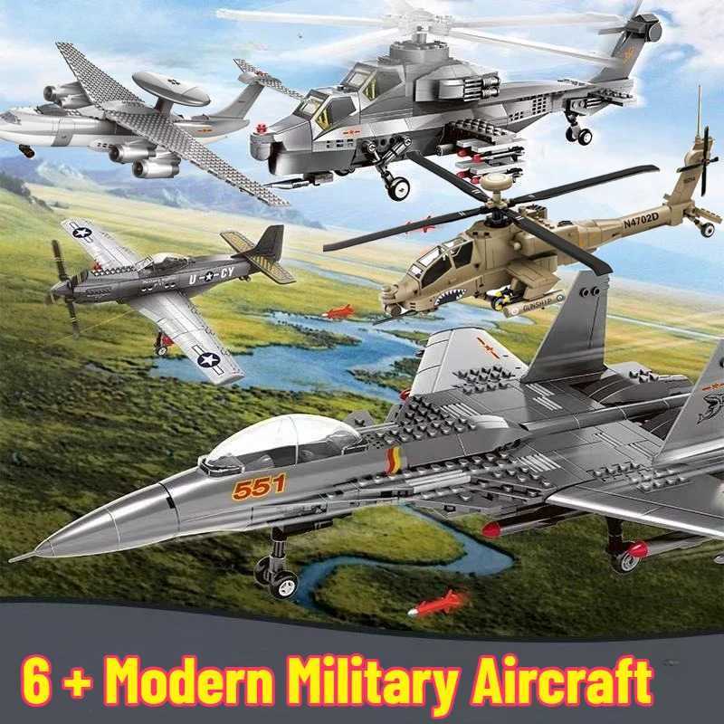 Military SR71 Blackbird Spy Plane F15 Heavy Stealth Fighter Aircraft Soldier Building Blocks Airplane Model Brick Kids Boy Toy C251023