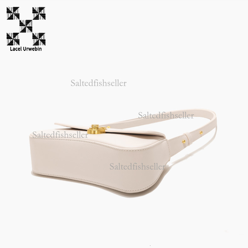 Lacel Urwebin Designer Fashion Women's Handbag 2025 Luxury Underarm Commuter Bag Daily Versatile Single Shoulder Crossbody Bag Metal Button Small