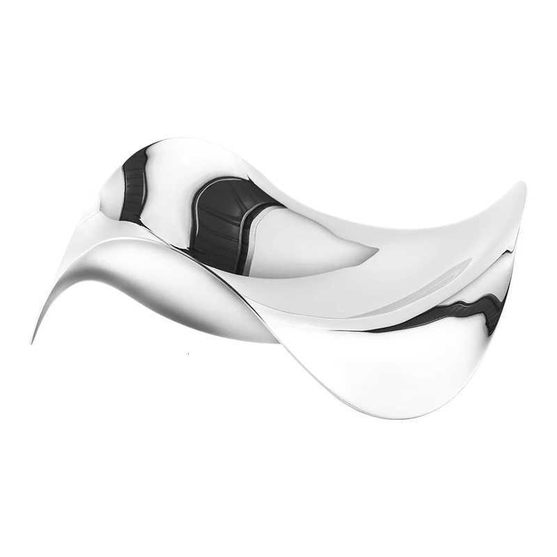 Stainless Steel Decoration Dish He Party Restaurant Cookie Dessert Serving Plate Modern Candy Fruit Snack Display Bowl Tray Y251025