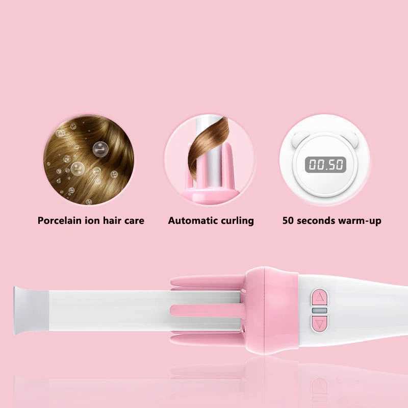 Automatic Hair Curling Iron Spiral Curling Wand Rotating Hair Curler Roller Spin Curly Tong Waver Hair Crimper Hair Styling ToolL251025
