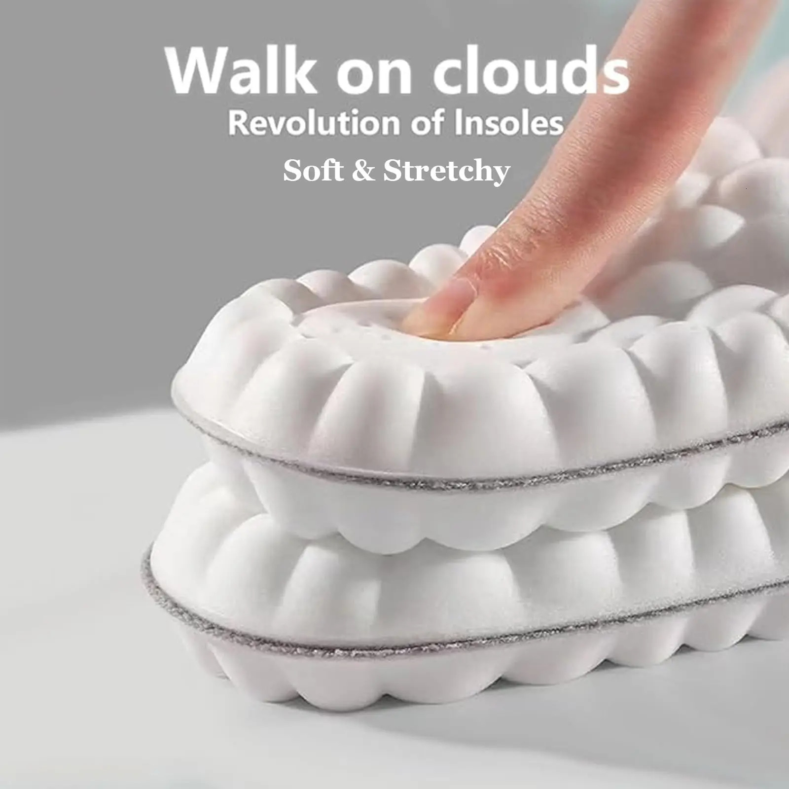 4D Cloud Technology Insole Super Soft Comfort Insoles UShape Memory Foam Insoles 4D Cloud Insole for Women Men ShockAbsorbi251020
