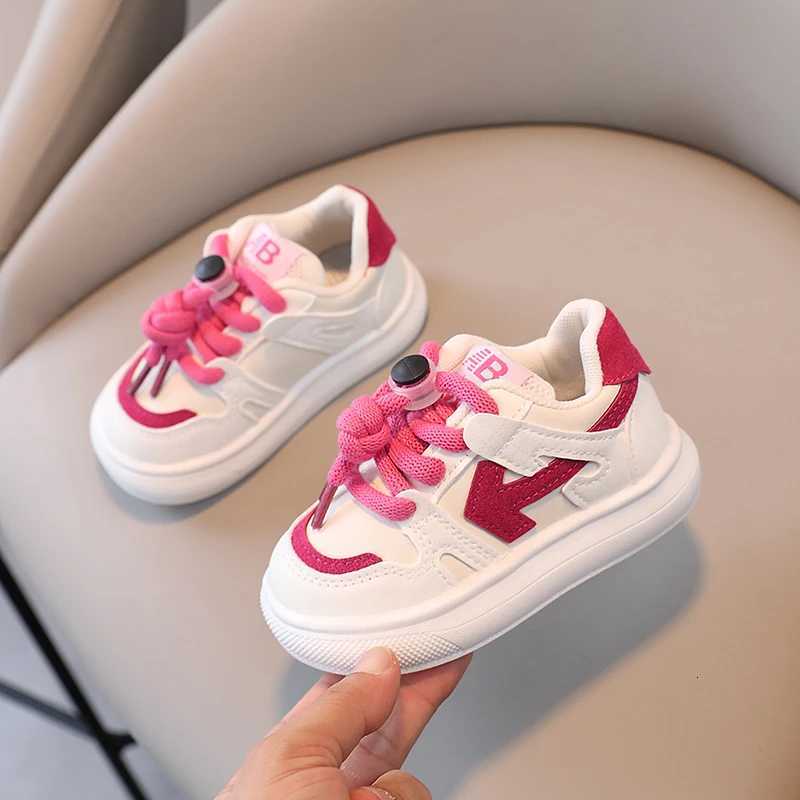Girls Sports Shoes 2024 New Childrens Leather Casual Shoes Versatile Boys and Babies s skate shoesT251025 S251027